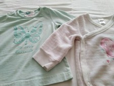 Topomini- Langarmshirt- 2 Stück- 1 Lindgrün...