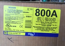 HOUSTON STOCK NEW SQUARE D M800R POWERPACT BREAKER ENCLOSURE 800 AMP NEMA 3R