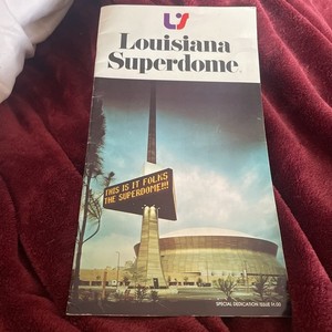Vintage 1975 dedication issue brochure for the Louisiana Superdome Special
