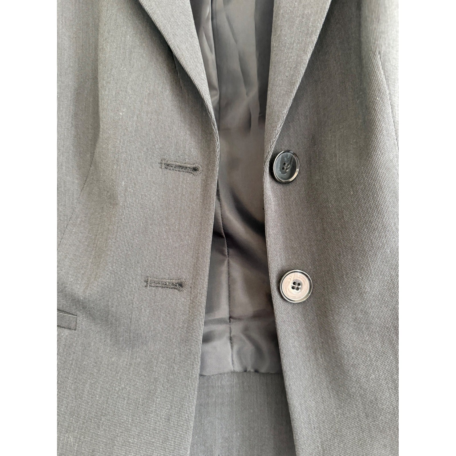 Halogen Womens Gray Two Button Blazer Jacket Size… - image 4
