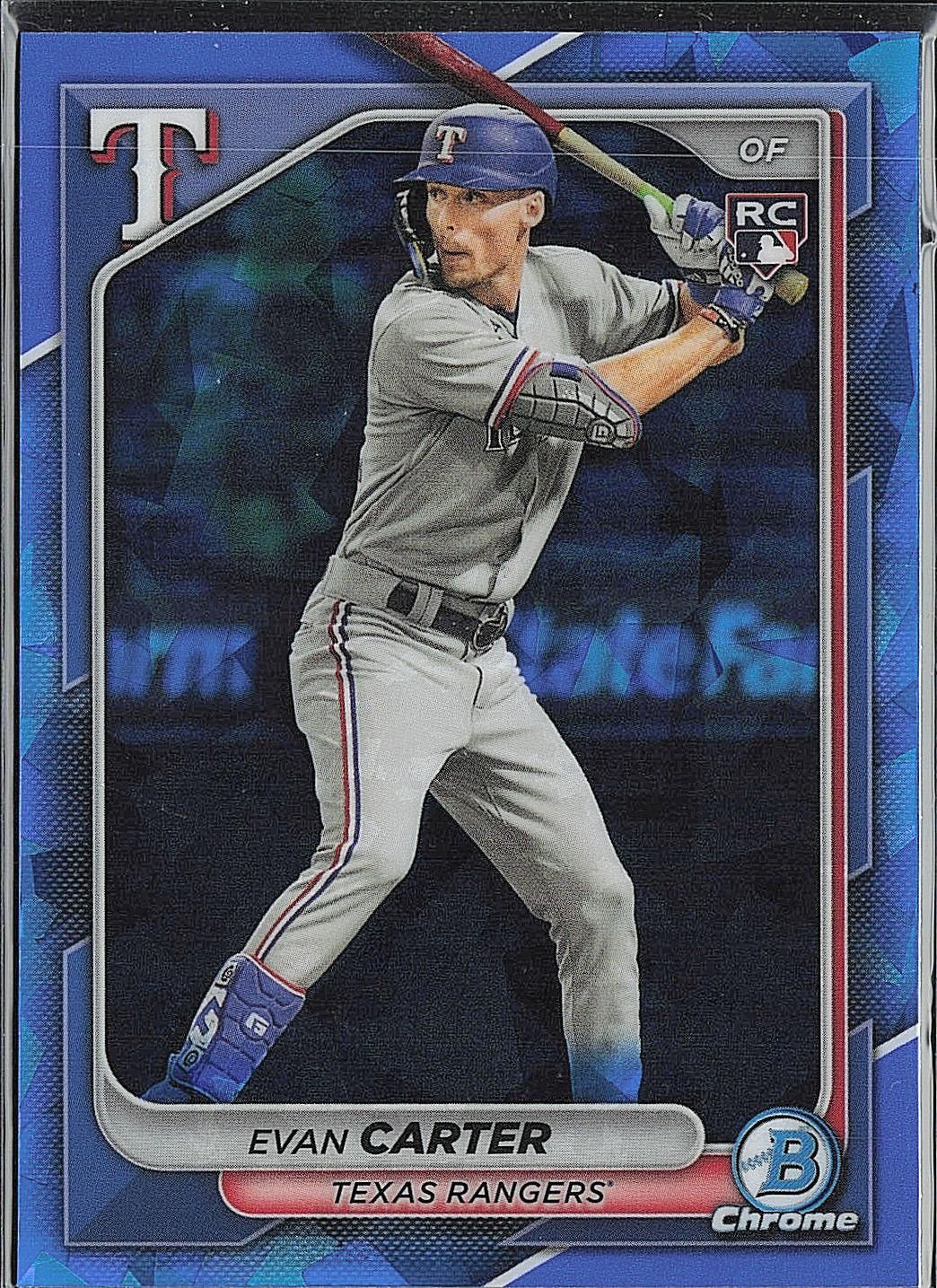 2024 Bowman Chrome Sapphire Edition #65 Evan Carter - Free Shipping