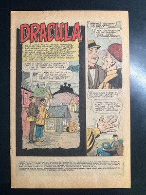 1966 Dracula #2 Dell Publishing - no covers