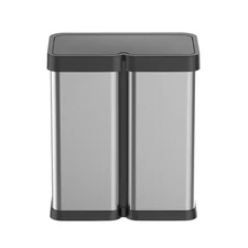 2X8 Gallon Automatic Trash Cans Touchless, Motion Sensor Dual Garbage Can with S