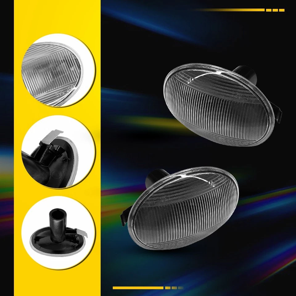 2 светодиодных габаритных фонаря на крыло для прозрачных линз Mini Cooper S R55 R56 R57 R58 R59 - Изображение 3 из 4