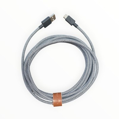 E9-Poly Native Union Belt Cable XL 10ft USB-A to USB-C Zebra  