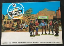 ELASTOLIN HAUSSER TRAPPERS, INDIANS, FARWEST CATALOG SHEET = STARLUX, JIM