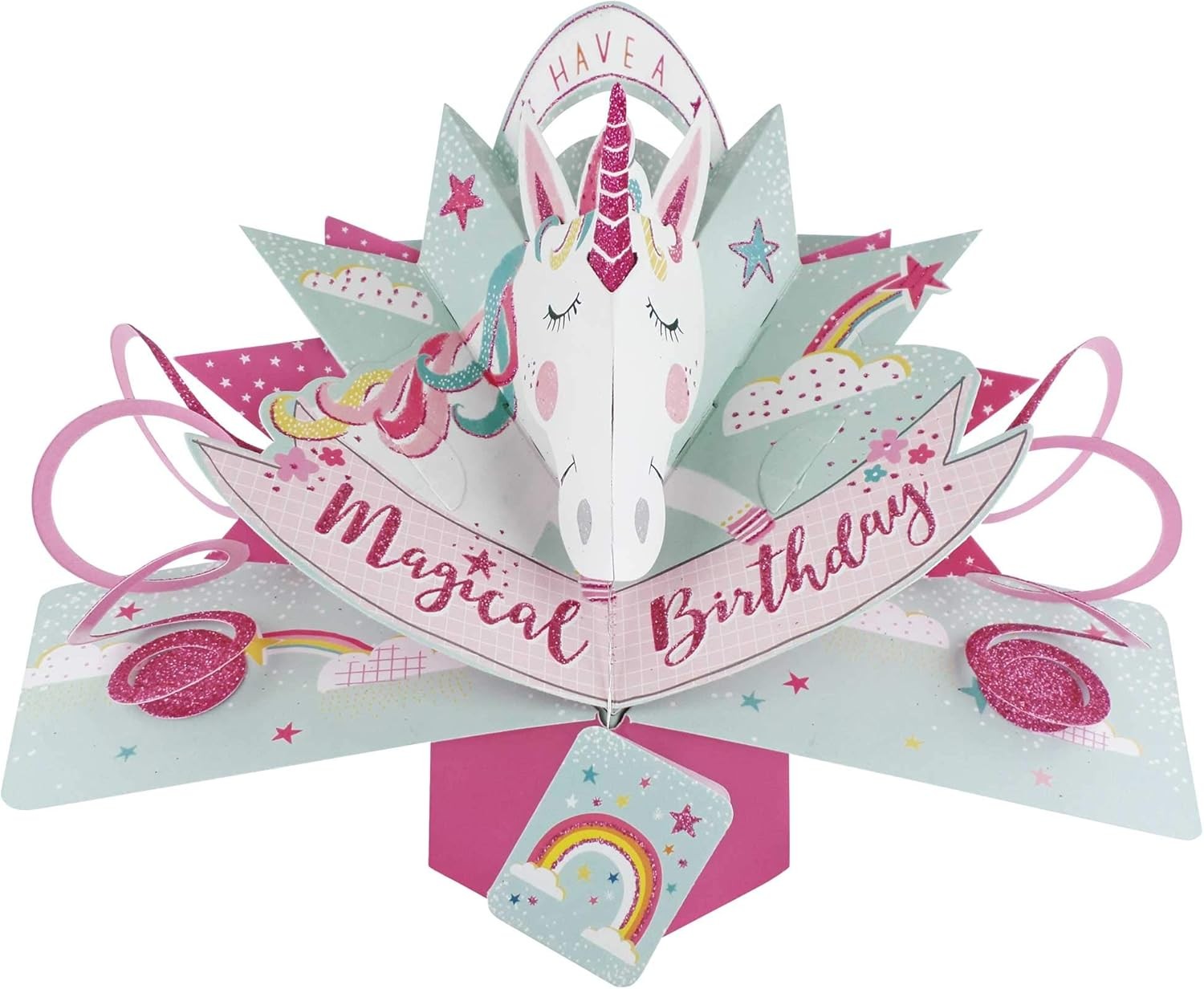 Всплывающая поздравительная открытка с Днем рождения Единорога от Second Nature - POP168 5390₽