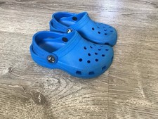 Crocs Blue Slip On Toddler Sandals Size 8 C8 Clogs Shoes Girls Boys