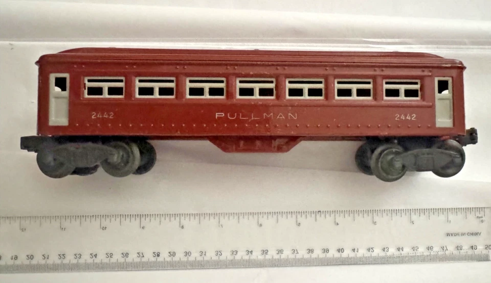 Vintage Lionel Tinplate 1 Car Pullman Brown Passenger Car  - Very Good Condition - Image 2 of 4