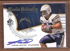 A9670- 2008 SP Authentic #238 Jacob Hester RC Auto /999 *SAMPLE