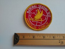 70S CANADA CANADIAN FIGURE SKATING COACH PATCH BADGE CREST ECUSSON