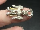 VTG GCI Signed 2 Toned Angel Brooch & Earring Set — photo 3