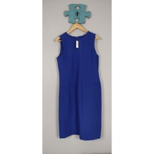 Talbots Royal Blue Midi Dress size 10 NWT Resortwear Quiet Luxury