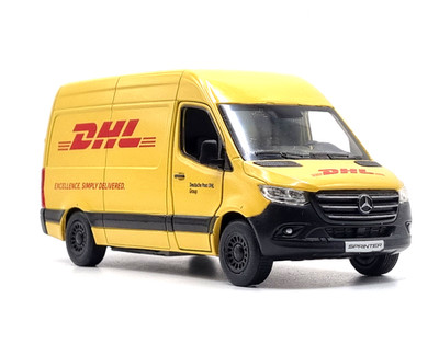 DHL Mercedes Sprinter Van Maßstab 1:48 Modell KINSMART - NEU