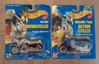 Lot Of 2 Vintage Hot Wheels Die Cast Motorcycle
