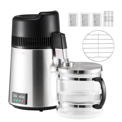 Uimoso 6L Countertop Water Distiller 900W Power & Stainless Steel Glass Design