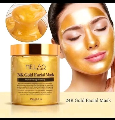24k Gold Facial Mask , Flawless Skin, Visage Radiant,Hydrate  All SKIN