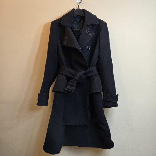 EUC $2500 Auth Burberry Prorsum Trench Wool Coat Black Runway 38 extra small XS - Picture 3 of 18