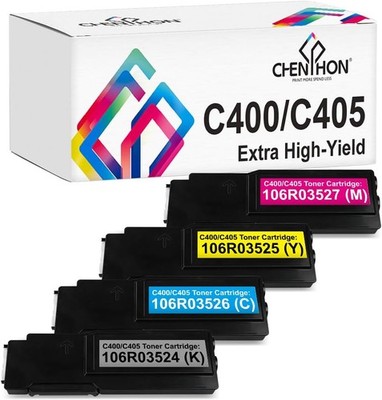 C400/C405 Toner Cartridge for Xerox VersaLink C400N C400DN C405N C405DN 4-Pack