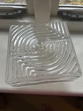 Square Glass Ceiling Light Shade Diffuser - Bathroom / Hallway (no Lamp Or Bulb)