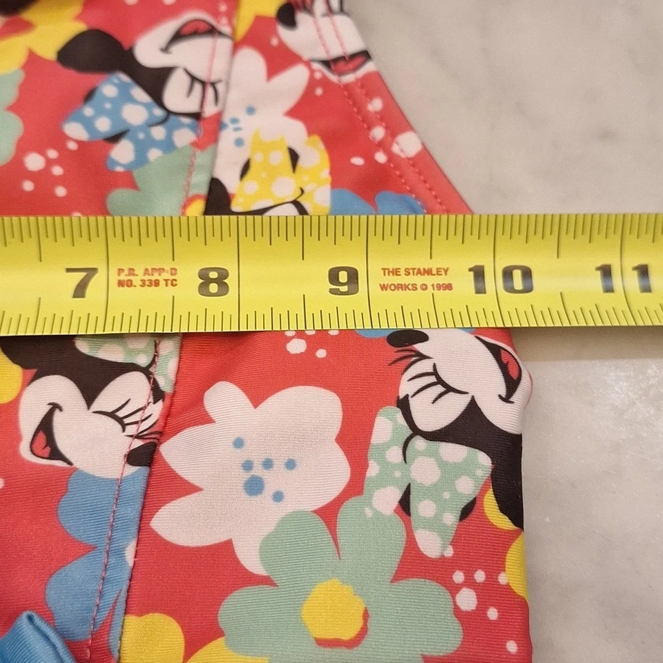 Traje de baño Disney floral Minnie Mouse niños talla pequeña espalda abierta una pieza rosa azul Foto 3 de 4