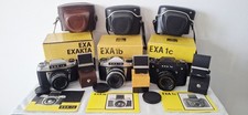 Exa 1a 1b 1c Ihagee Pentacon Kameras Full Set's Objektive Carl Zeiss Pentacon 