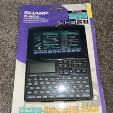 Sharp ELECTRONIC ORGANIZER EL-6620B Black Memo Master 35KB Handheld Pocket