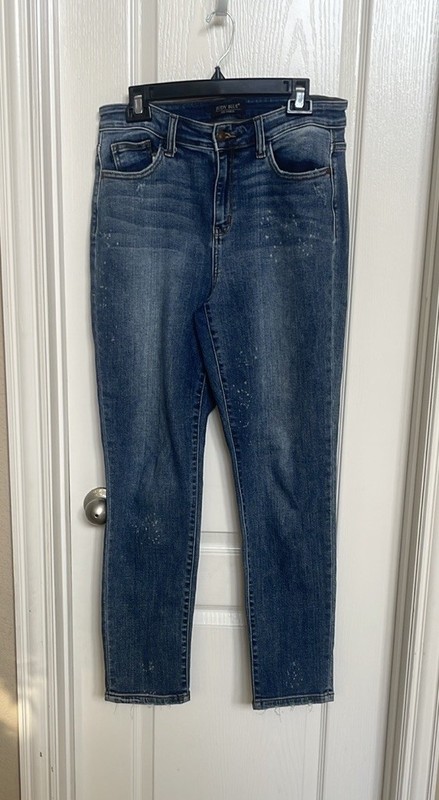 Judy Blue Jeans Womens 29 Boyfriend Fit Mid Rise Medium Stretch Denim