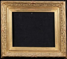19th CENTURY HUGE FRENCH BARBIZON ANTIQUE PICTURE FRAME - FITS 38 x 46 CM - 8F