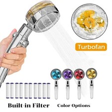 Shower Head High Pressure 360° Turbo Rotated Powerful Water Saving Hand Spray UK