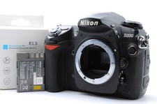 Near Mint Nikon D200 10.2MP Digital SLR Camera Body Black Shutter Count 14719