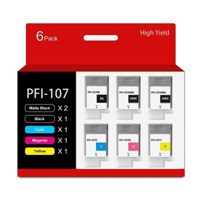 PFI-107 Compatible for Canon PFI-107MBK PFI-107BK PFI-107C PFI-107M PFI-107Y ...