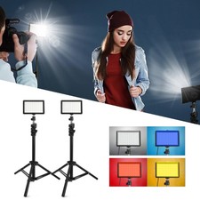 Desktop Fill Light With Adjustable Tripod 2 Sets For Cellphone Live Streamin New