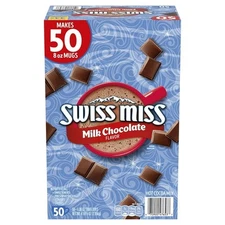 Swiss Miss Chocolate Hot Cocoa Mix, Makes 50/100ct 8oz Mugs,Choose Flavor & Pack