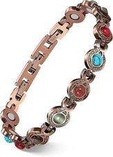 FastBlast Pure Copper Magnetic Bracelet 3800 Gauss Adjustable for Women