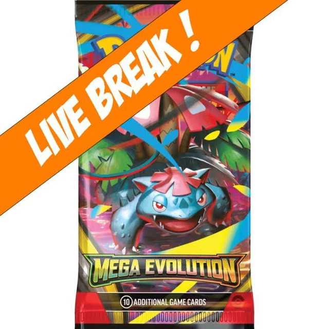 [ Live Break ] Mega Evolution Base Set - Pokémon TCG Mega Evolution ME01 Booster