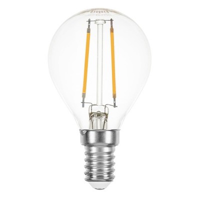 LED Filament Tropfen 1W fast 15W E14 klar Glühfaden extra warmweiß 2200K 360°