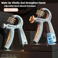 Hand Grip Strength Power Trainer Gripper Strengthener Adjustable Gym Exerciser