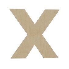 Wooden Letter X 8 inch, Unfinished Wood Letters for Crafts  Wall  Woodpeckers
