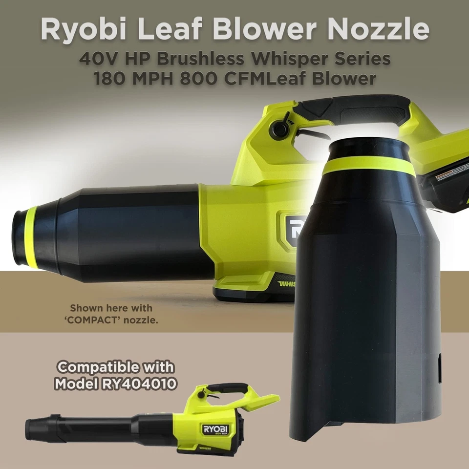 Boquilla Compacta para Soplador de Hojas 40V HP Whisper Series 800CFM - Modelo RY40HPLB01 Foto 2 de 4