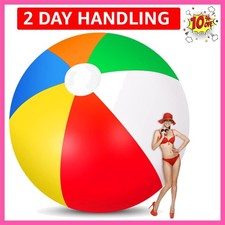 12 Foot Giant Inflatable Beach Ball Jumbo Rainbow Colored Beach Ball Large Be...
