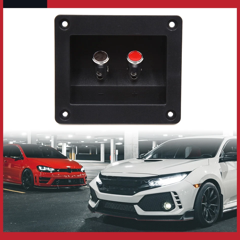 Paquete de 1 placa de terminal de poste de unión de altavoz universal de 2 vías Foto 2 de 4