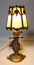 Die Cast Victorian Style Art Nouveau Boudoir Table Lamp Shabby Chic