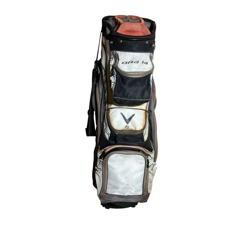 Bolsa de carro de golf Callaway Org 14 divisor de 14 vías gris/naranja/negro Foto 2 de 4