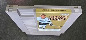 Wayne Gretzky Hockey White Jersey Variant Nintendo Nes Cleaned Tested Authentic