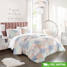 Plush Comforter Set Twin XL Full Soft Polyester Cozy Rainbow Kids Bedding New