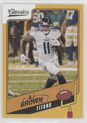 2021 Panini Classics Timeless Tributes Gold 17/99 AJ Brown #4 2qw