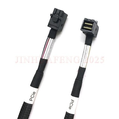Amphenol Mini-SAS 04051020 SFF-8643 90°Elbow to SFF-8643 Cables SAS 12Gbs 72cm