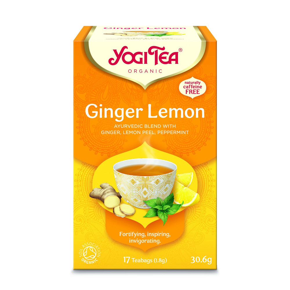 Yogi Tea Ginger Lemon Organic 17 Bags Herbal Infusion