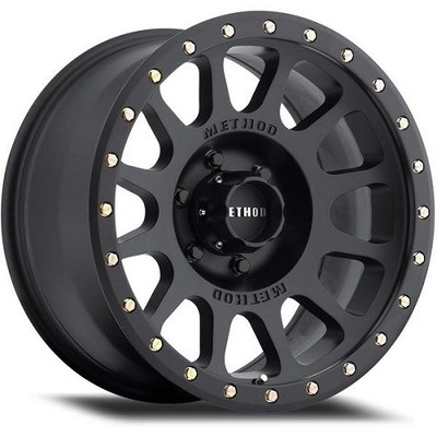 18x9 Method MR305 NV Matte Black Wheels 6x5.5 (-12mm) Set of 4